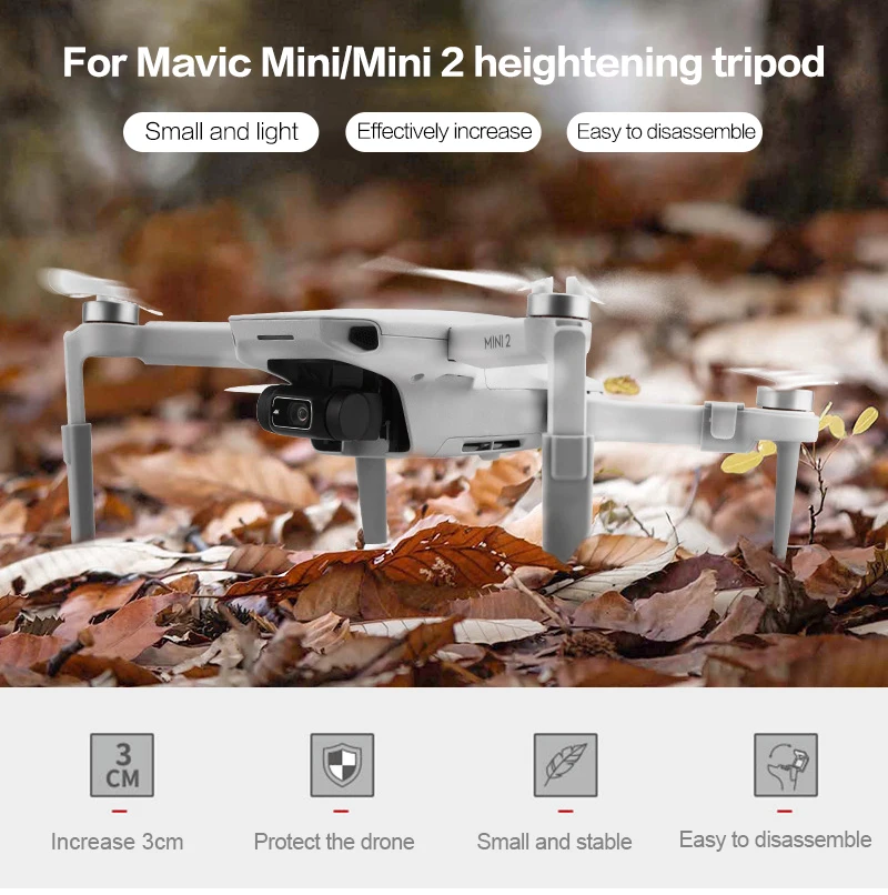 

For Mavic Mini / Mini 2 Landing Gear RC Drone Extended Legs Quick Release heightening tripod Extensions for DJI Mavic Mini