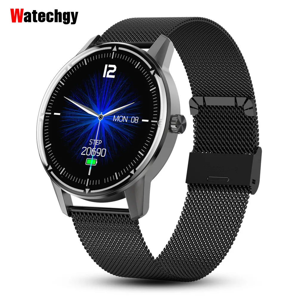 

New R8 Smart Watch 2020 Full Round Touch Screen Smartwatch IP68 Waterproof Real-time Heart Rate Blood Pressure Monitor PK DT95