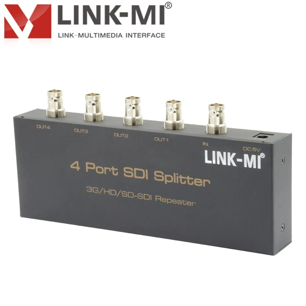 LINK MI SS14 1x4 разветвитель SDI HD Wi Fi Ретранслятор 4 Порты и разъёмы 3G SD 1080P Аудио Видео