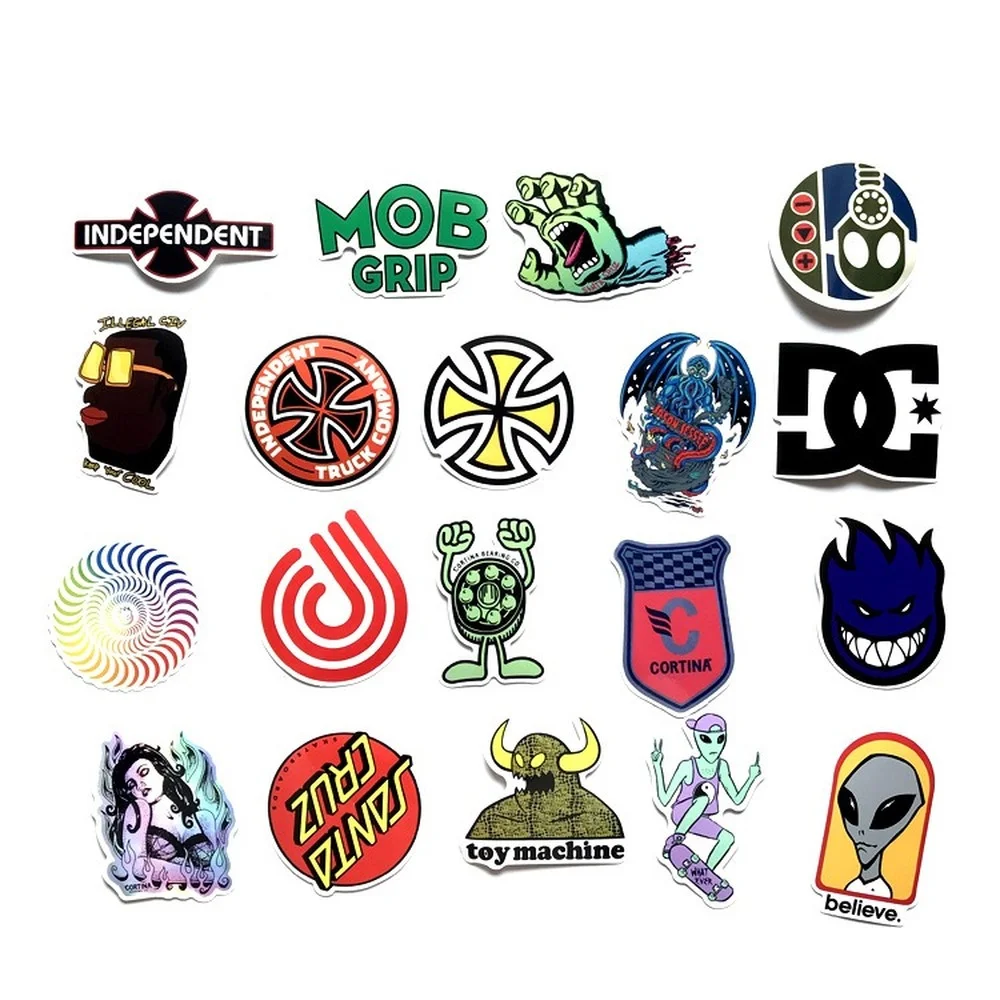 

100pc Trend Skateboard Graffiti Sticker Notebook Car Trunk Skateboard Electric Car Sticker Set Home Decor