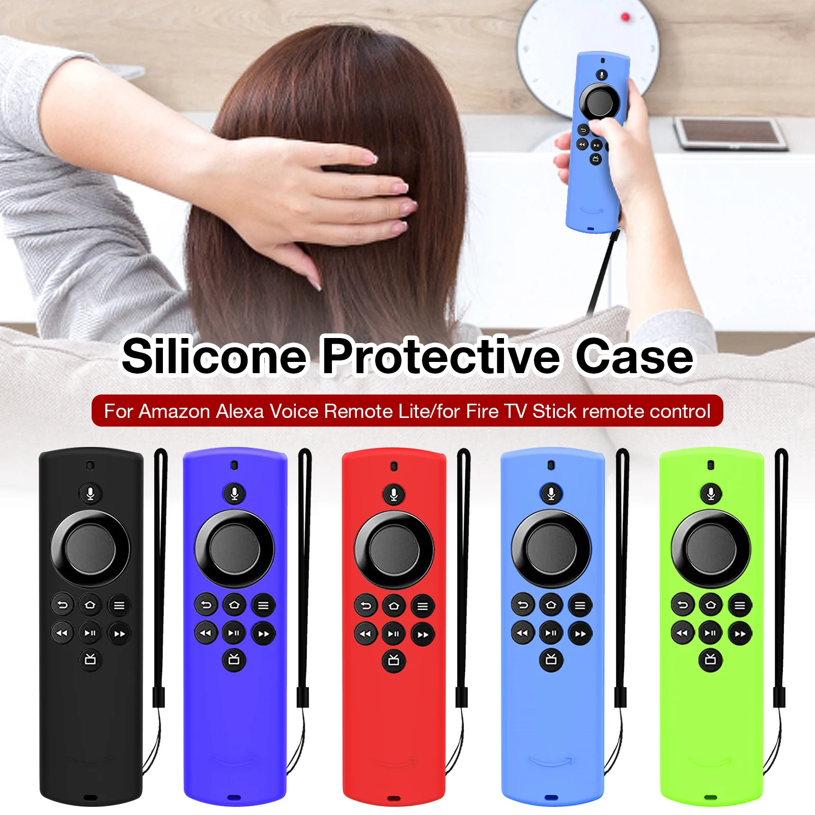 silicone remote control case for amazon alexa voice remote lite for fire tv stick soft washable tv remotes control protector free global shipping