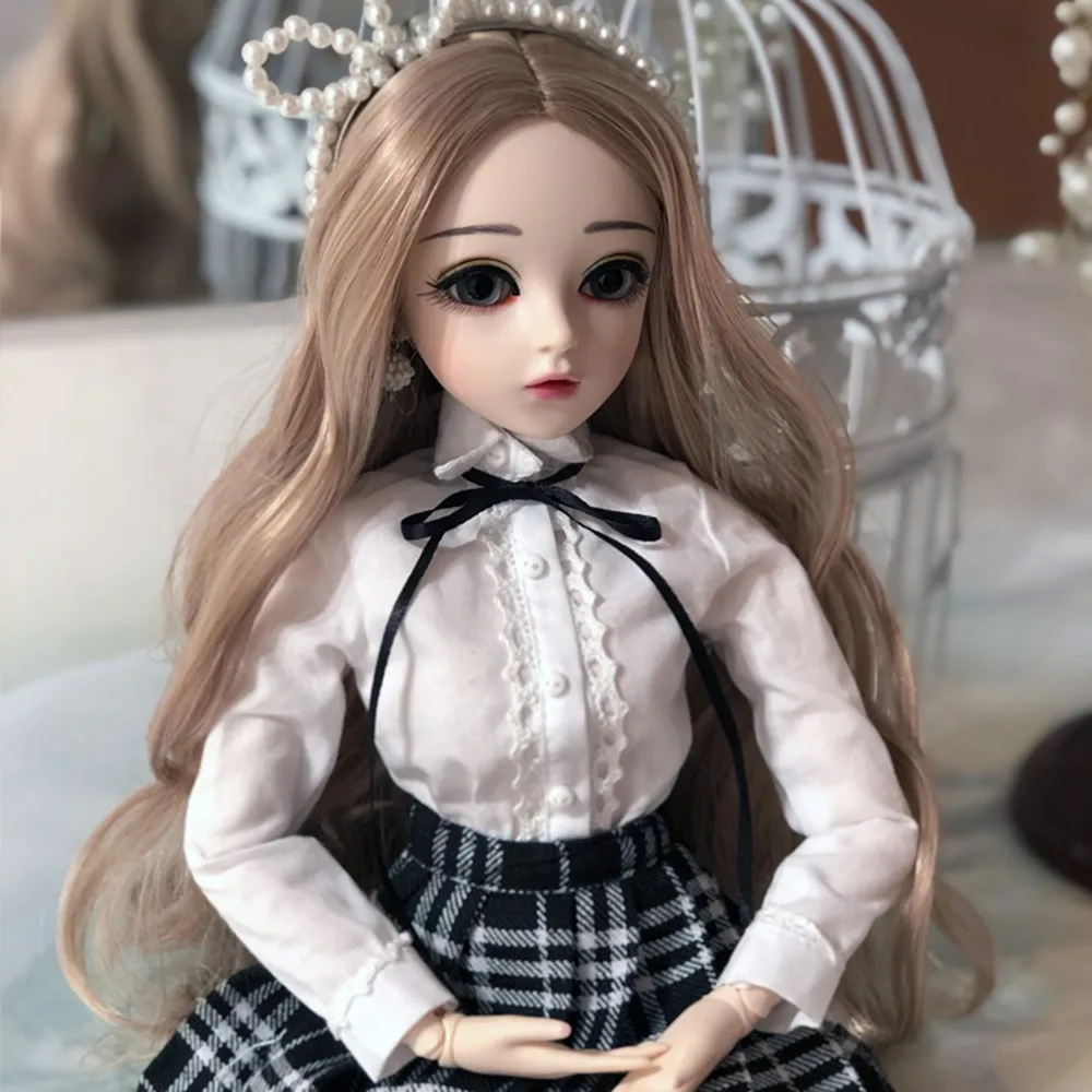 60 см, кукла Doris Katie BJD, набор для макияжа, сменная кукла с глазами, 1/3, BJD, куклы-Реборн,, ручная работа, кукла для девочки, подарки на день рождения