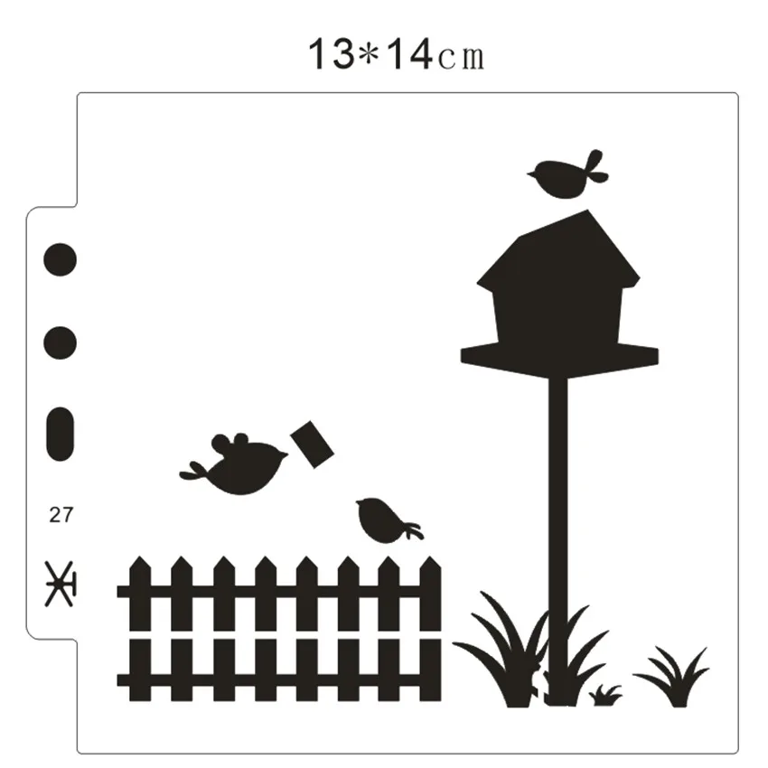Почтовый ящик костюм щит Сделай Сам торт Скрапбукинг трафареты полые украшения
