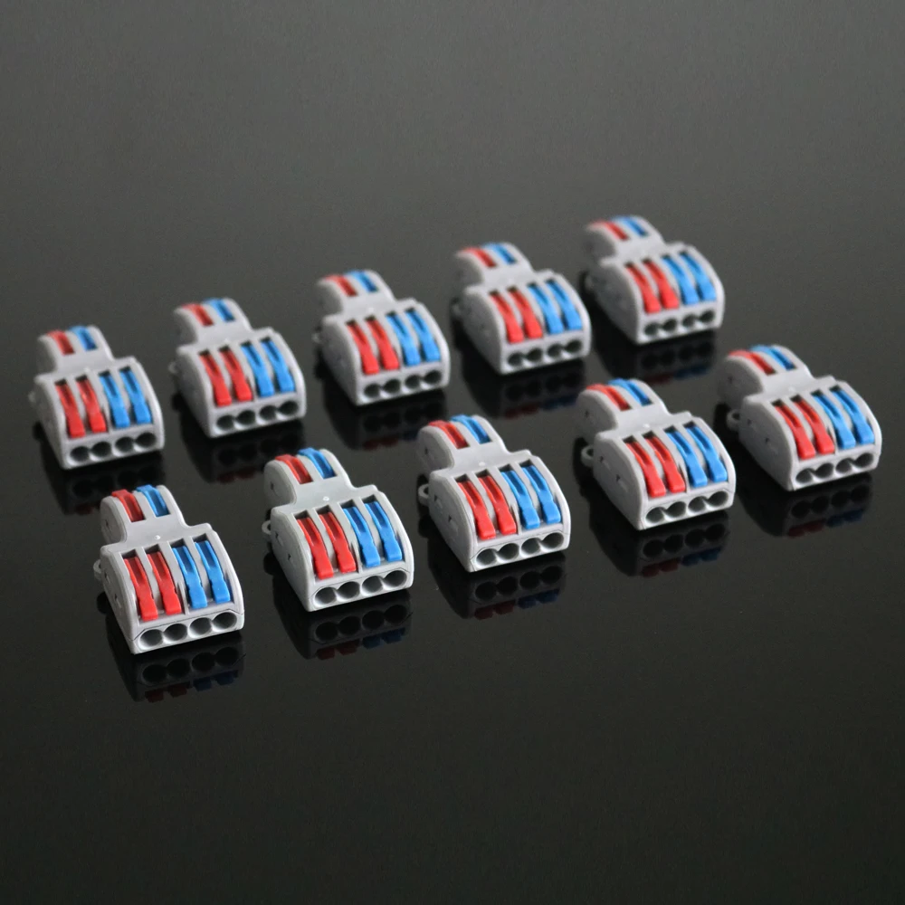 10 шт Мини Быстрый Соединитель проводов SPL42 32A Универсальный проводка кабеля