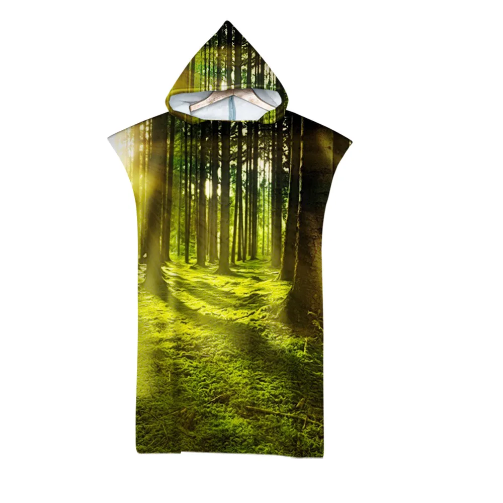 Пляжное полотенце Irisbell для взрослых банный халат плащи с капюшоном бассейна