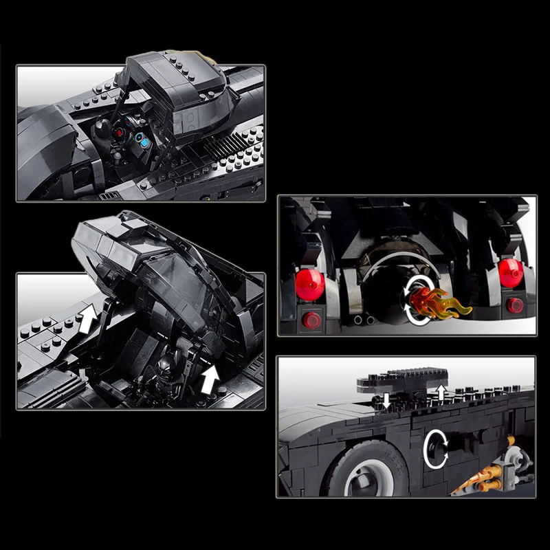 

Superhero Movie Bat Dark Knight Armored Chariots Building Blocks 1989 Batwing Kids Toys Birthday Christmas Gifts Anime Figure