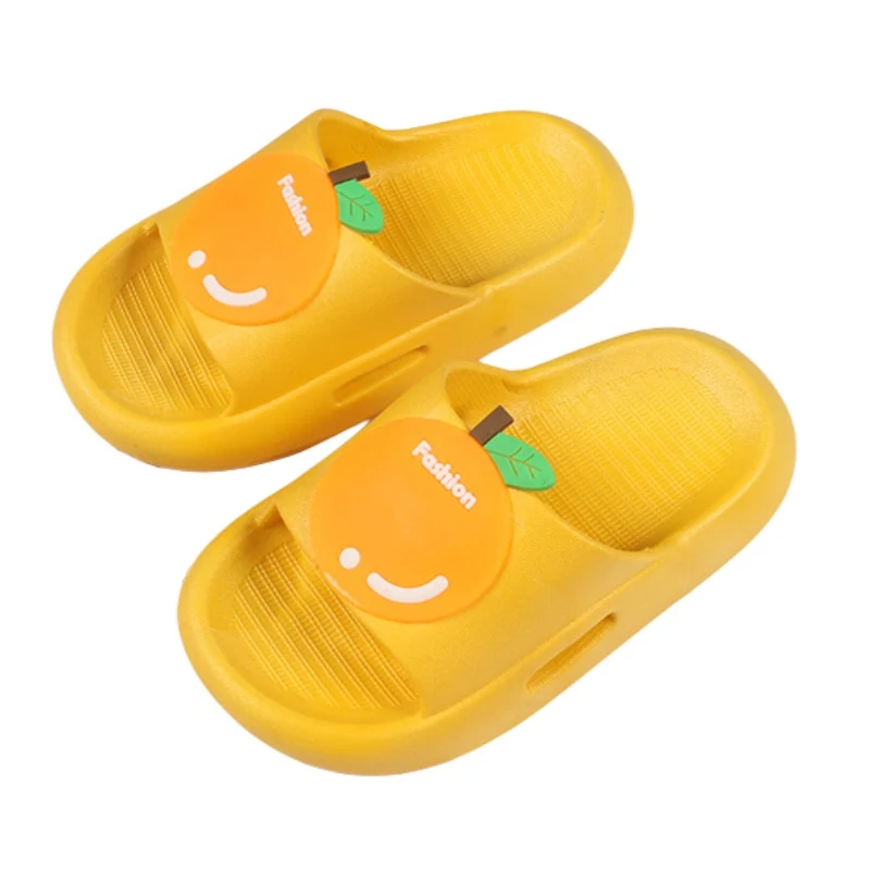 

Summer Children Boys Girls Slippers Open Toe Fruit Agolored Beach Shoes Waterproof Bathroom Kids Anti-Slip Slippers 1-5Y