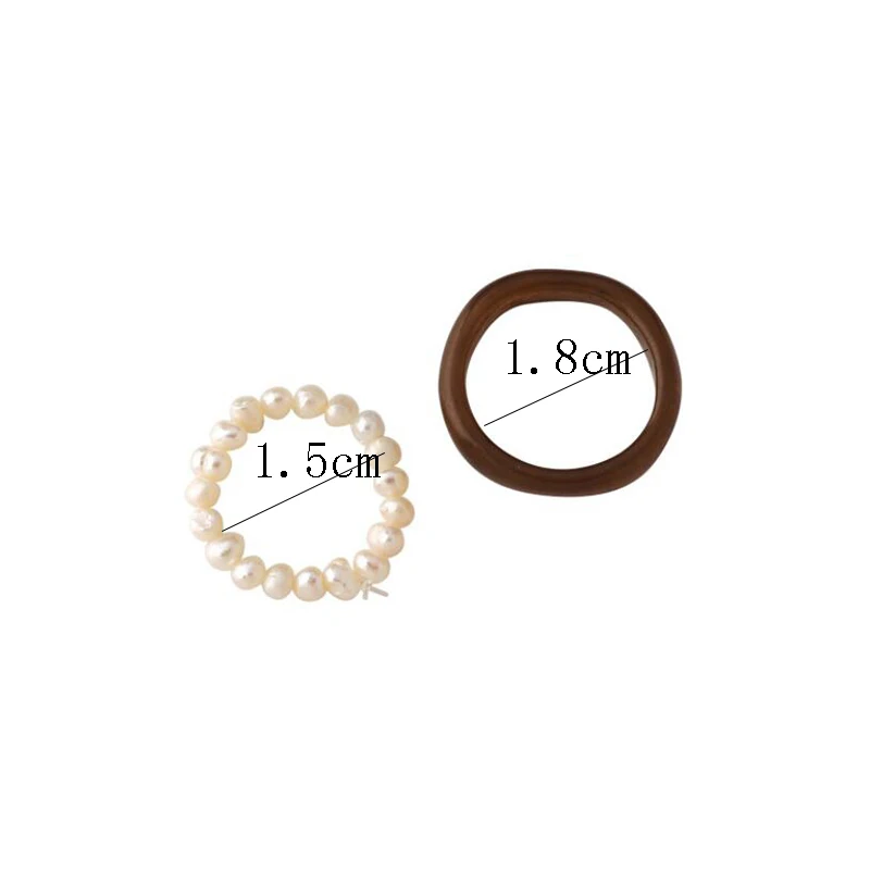 

2021 New Ins Aesthetic Colorful Transparent Resin Acrylic Pearl Korean Geometric Rings for Women Trendy Jewelry Gifts Vintage