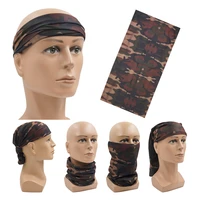 vintage nostalgic bushes camouflage tubular bandana mask for womenmen outdoor sports head scarf summer sunscreen neck gaiter