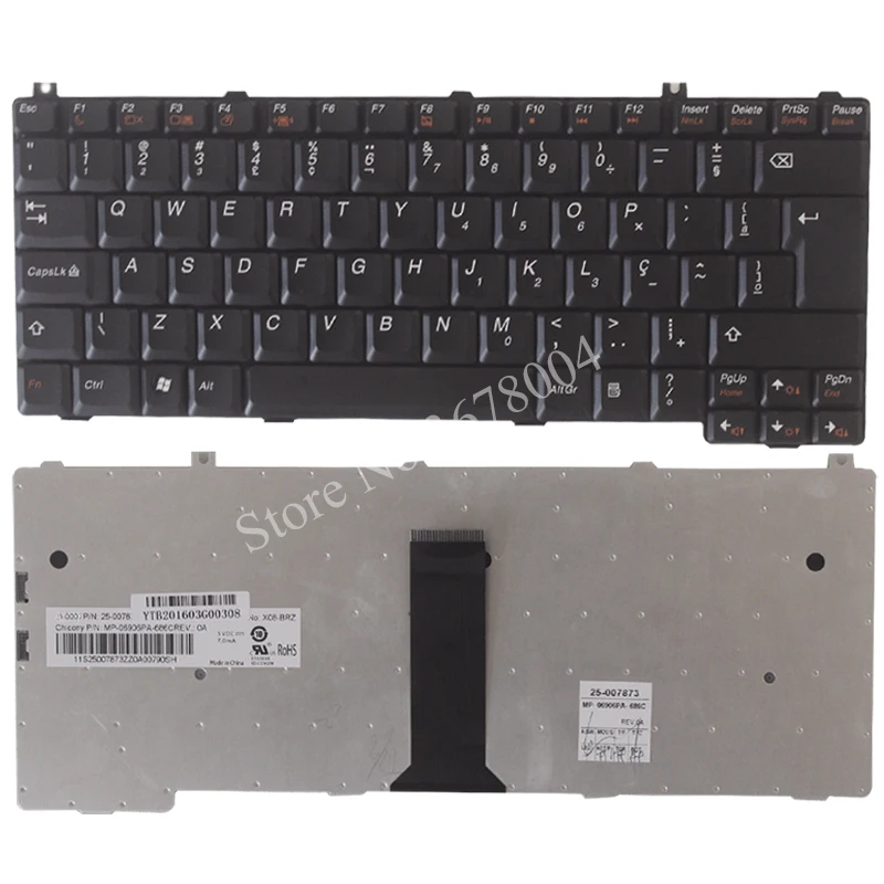 Бразилия клавиатура для ноутбука Lenovo 3000 серии C100 C200 F31 F41 G430 G450 A4R N100 N200 Y430 C460 C466 BR