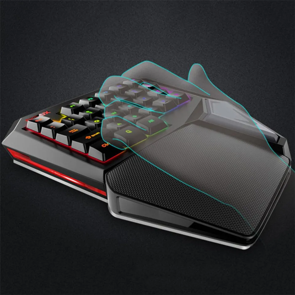 Delux мини-клавиатура T9 Plus профессиональная Механическая игровая Проводная клавиатура игровая мышь 12000 dpi компьютерные мыши для ноутбука PC Gamer