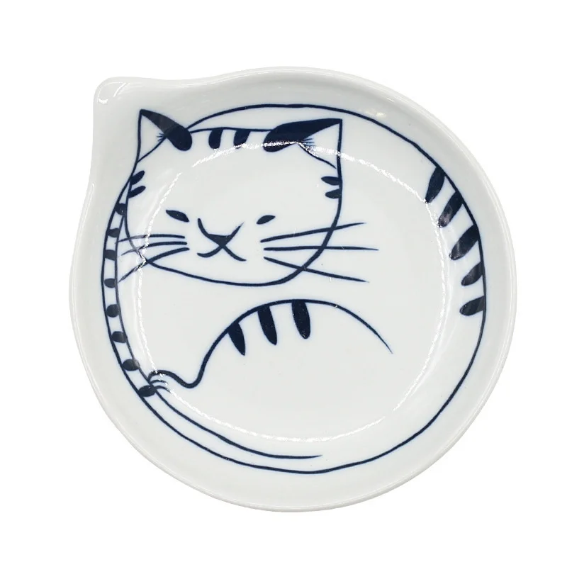 Оригинальность японский мультфильм посуда блюдо прекрасный кот керамика диск