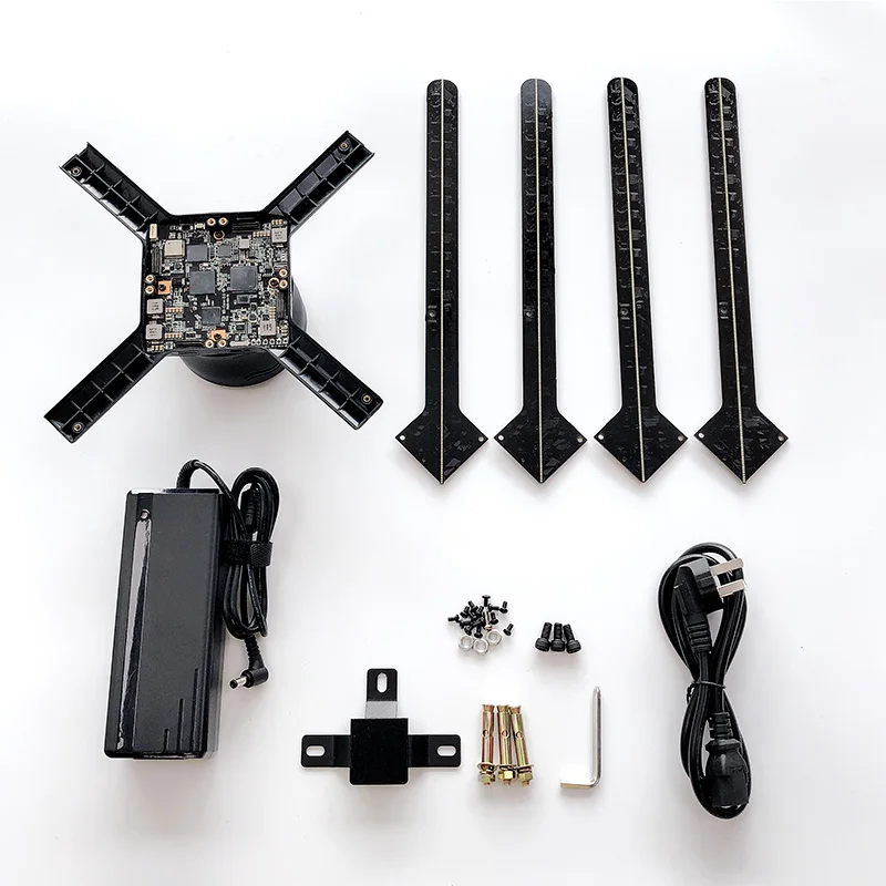 Голографический светодиодный светильник 65 см 4 вентилятора с Wi Fi