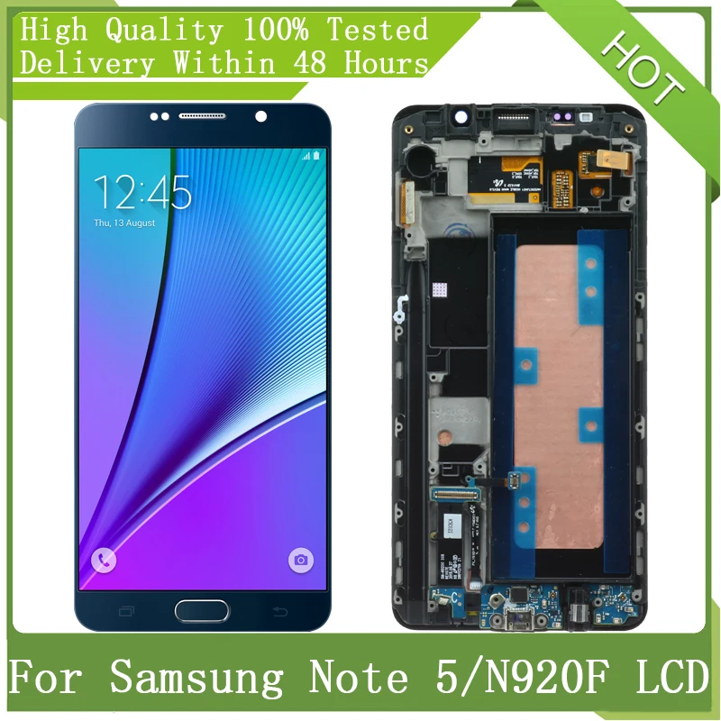 5 7 &quotSUPER AMOLED для SAMSUNG Note5 N9200 N920C N920A N920F ЖК дисплей сенсорный экран дигитайзер