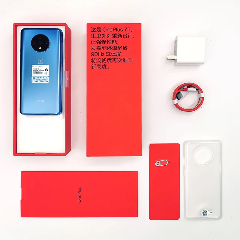 OnePlus 7T смартфон с восьмиядерным процессором Snapdragon 855 Plus ОЗУ 8 Гб ПЗУ 256 ГБ 6 55 '' 90