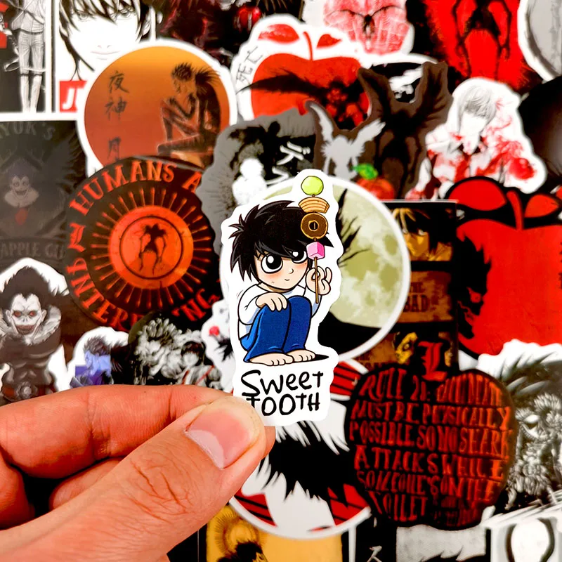 10/50 шт./упак. мультфильм триллер аниме DEATH NOTE водонепроницаемые наклейки для DIY