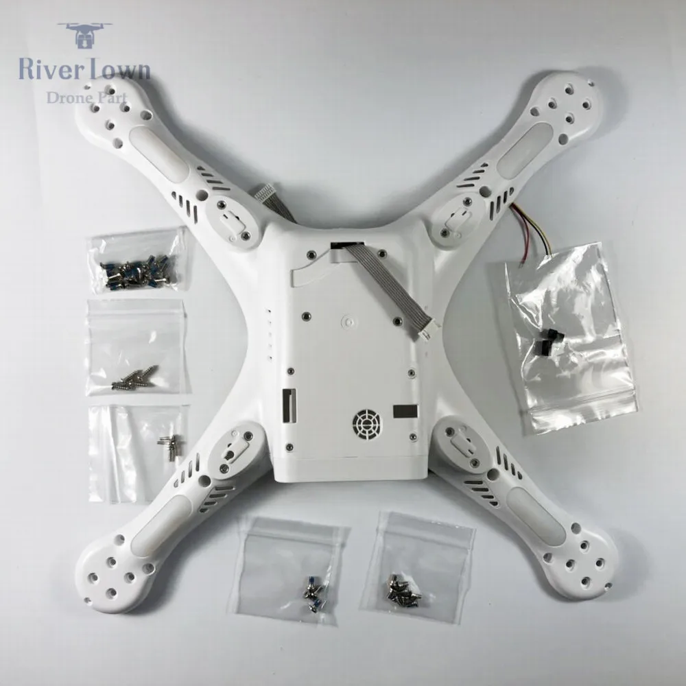bottom shell Абсолютно DJI Phantom 3 Pro Расширенный корпус Верхняя Нижняя крышка шасси компас для P3P P3A Дрон запчасти - Цвет: bottom shell