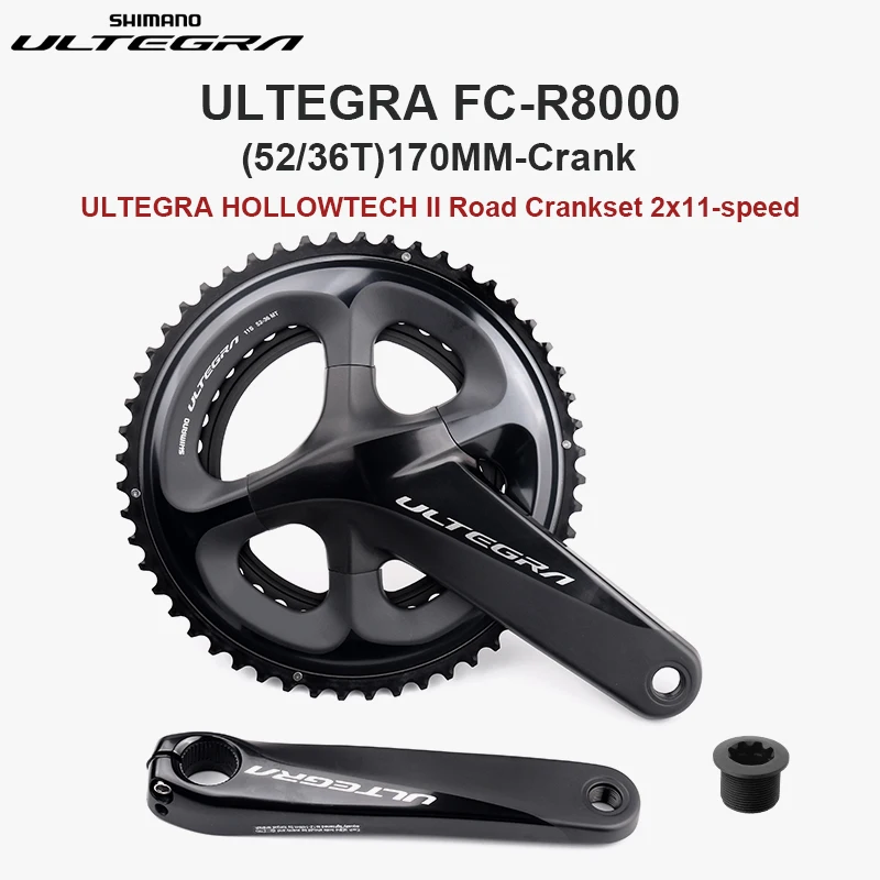 

SHIMANO Ultegra R8000 2x1 1 скоростной кривошипный блок ST-R8000 11V, двухповоротный тормозной суппорт, семейный переключатель передач R7000