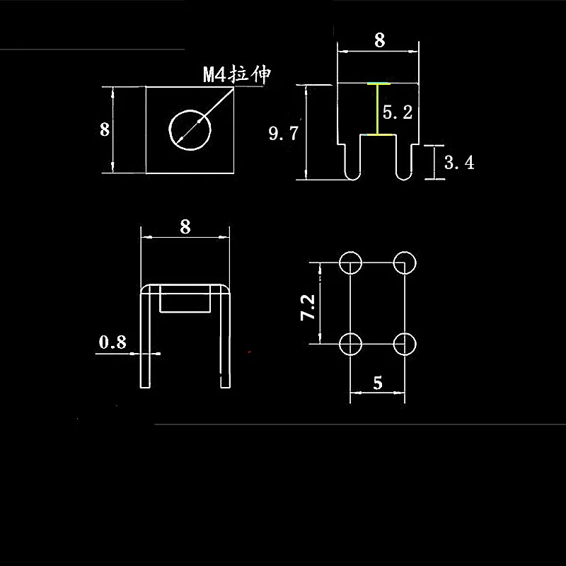 Медный паяльный лист PCB -1 выше стиль M4 сварочный клеммный блок | Строительство и