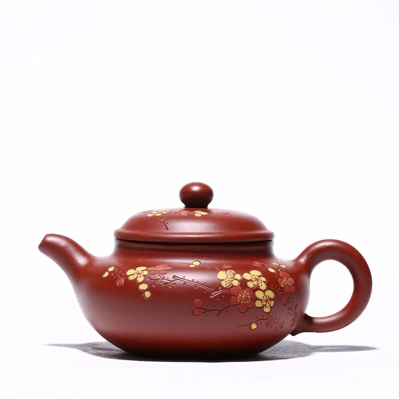 

Yixing Famous Purple Clay Teapot Raw Ore Dahongpao Plum Blossom Antique Handmade Teapot Tea Set Kung Fu Tea Set Household Teapot