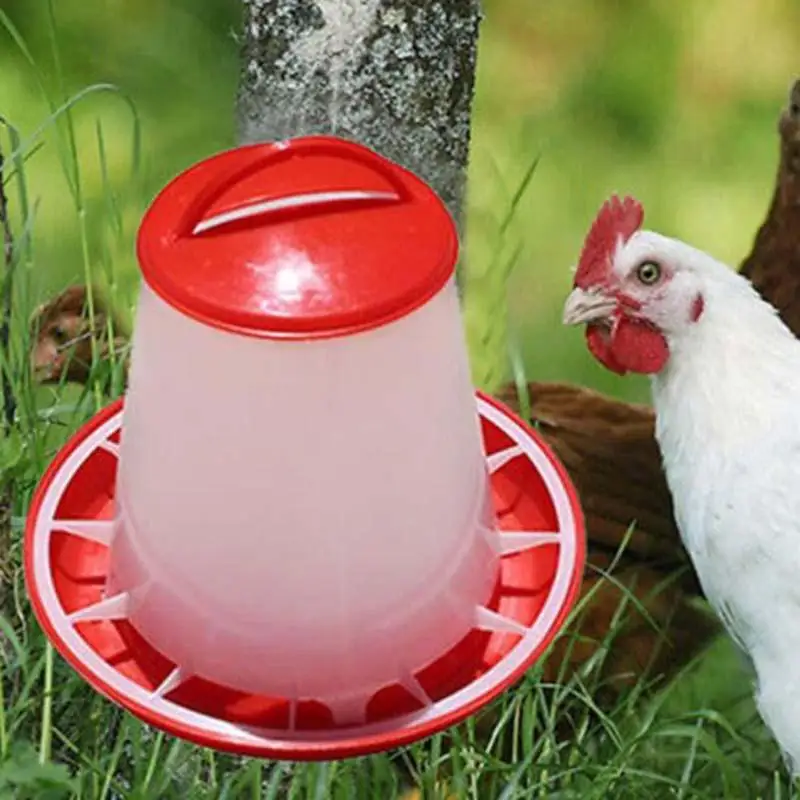 

Plastic Chicken Quail Poultry Chick Hen Drinker Food Feeder Pet Supply