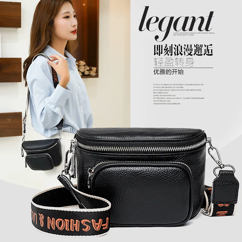 

Fashion Trend Luxury Designer Handbags For Women Genuine Leather Saddle Casual Vintage Shoulder Bags Korean White Messenger Bag