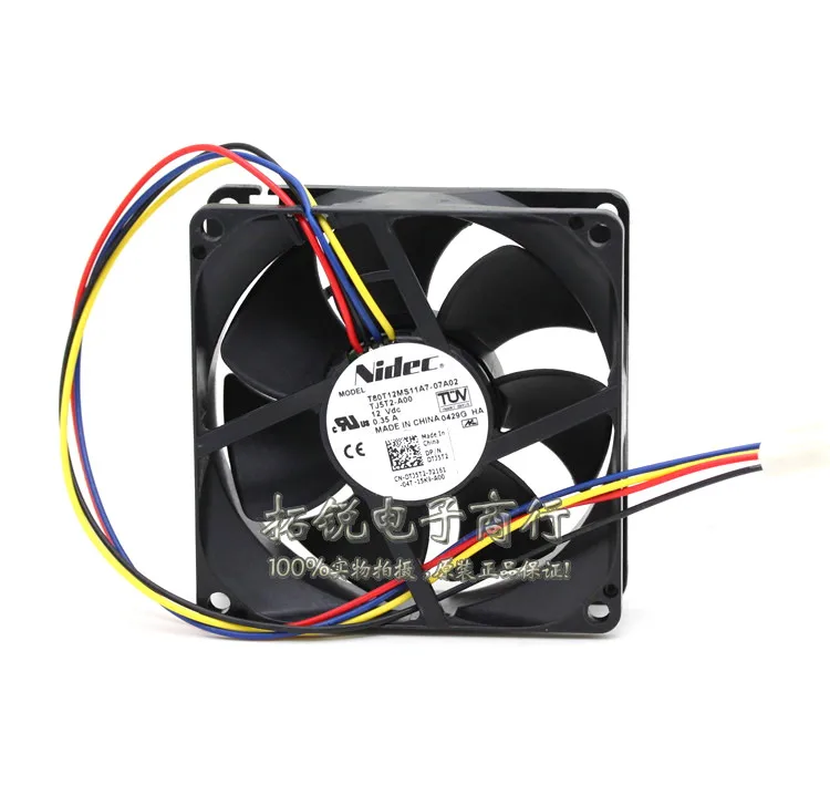 

Nidec 8025 8cm 12V 0.35a Silent Wind PWM Intelligent Speed CPU Cooling Fan