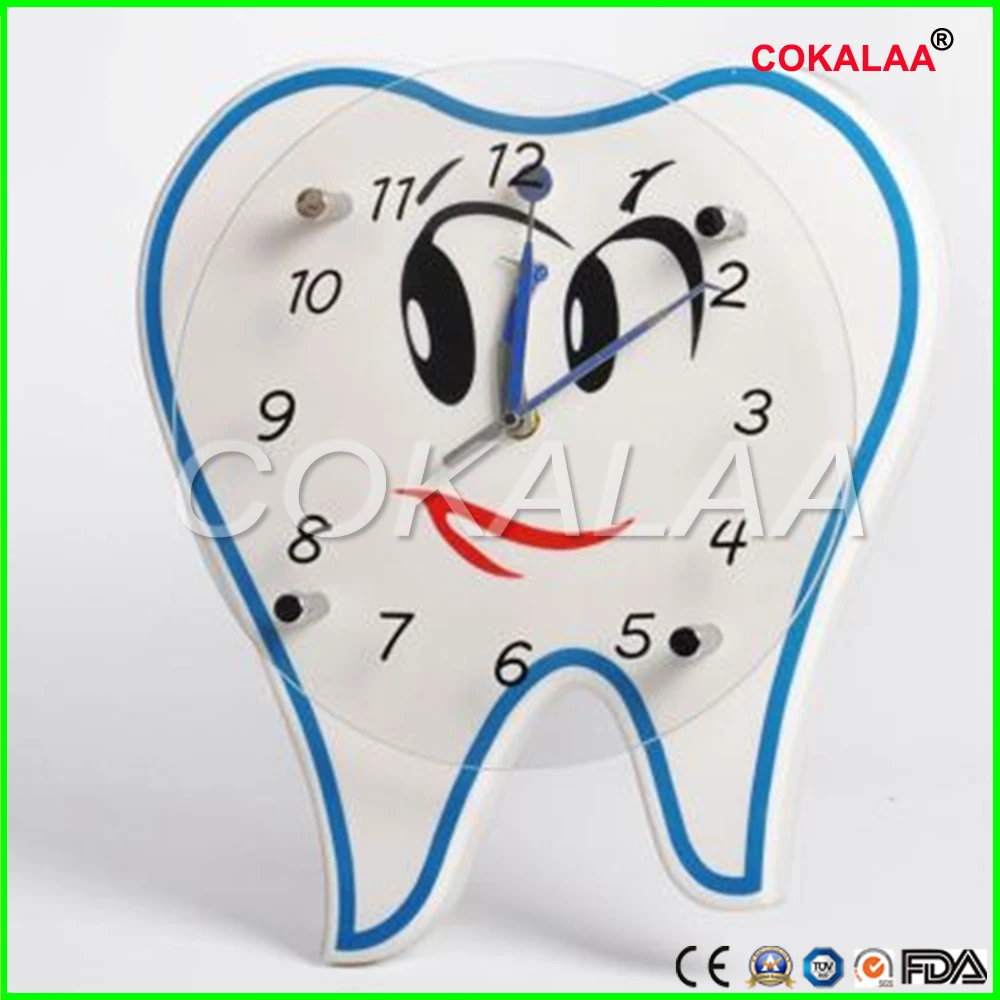 

COKALAA Hot sale Dental colock for Clinic dental decorations crafts dental wall clock dentist gift