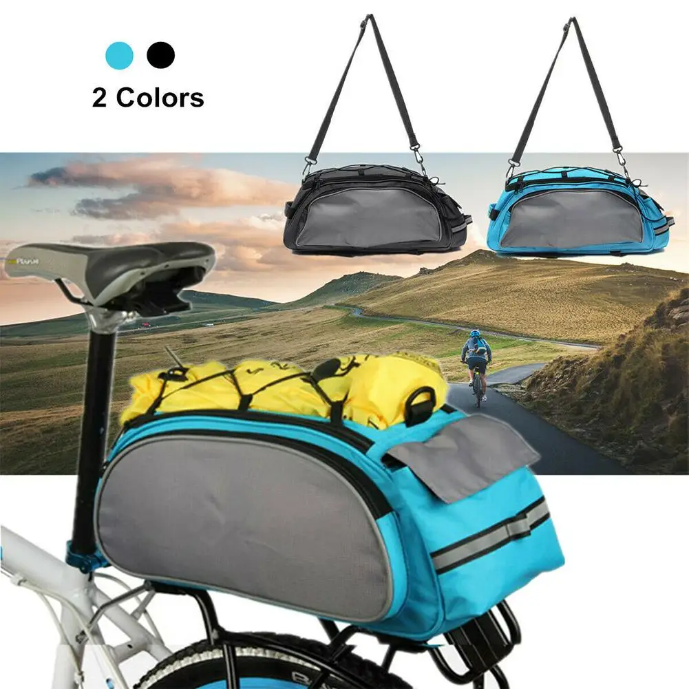

13L Mountain Road Bike Bicycle Cycling Rear Seat Rack Trunk Bag Pack Pannier Carrier Shoulder Bag Handbag Bicycle Bags Panniers