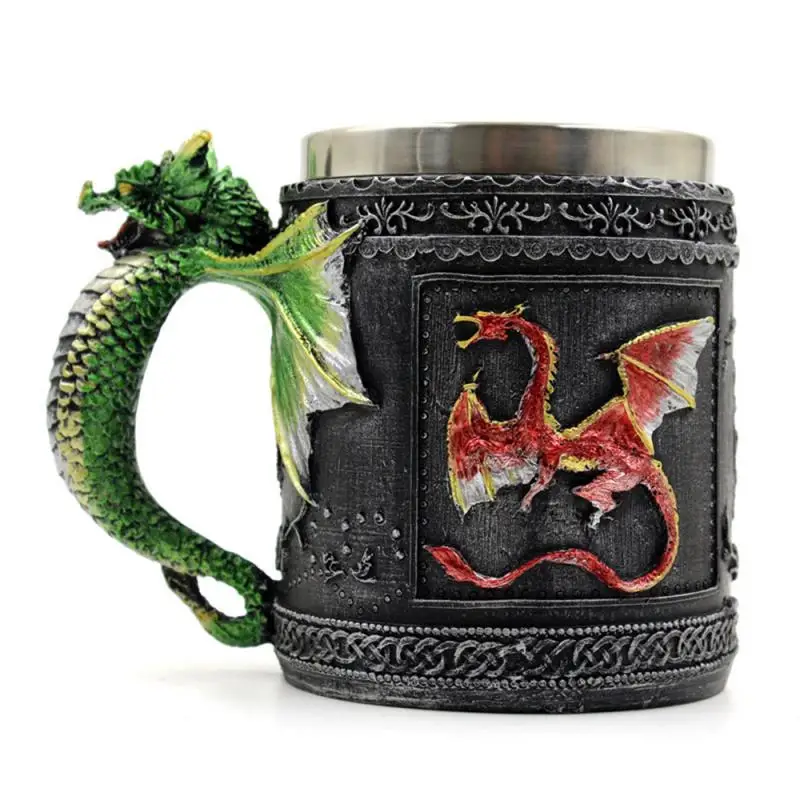 Кофейная кружка 450 мл креативная обычная из смолы нержавеющей стали стерео