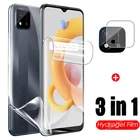 Гидрогелевая пленка 3 в 1 для Oppo Realme C11 2021, защита экрана, мягкий чехол из ТПУ для Realme C11 RMX3231, защитная пленка, не стекло