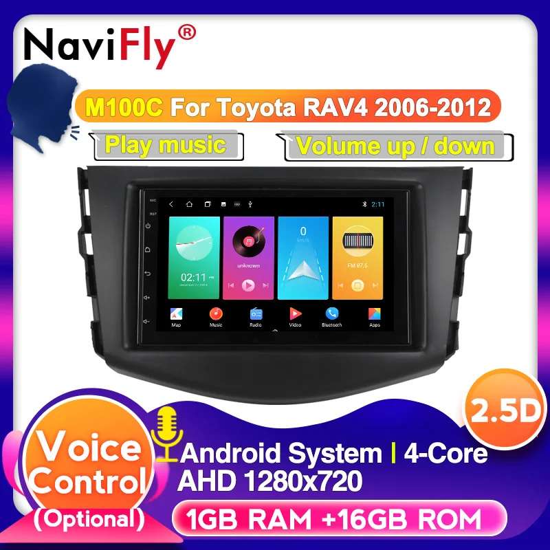 2din Android 10 Автомобильный видео мультимедийный плеер для Toyota RAV4 Rav 4 2007 2008 2009 2010 2011