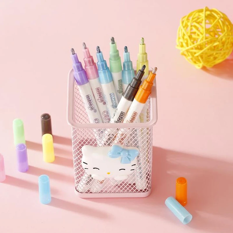 8 цветов двойные линии контурные художественные ручки маркеры ручка выделяемая