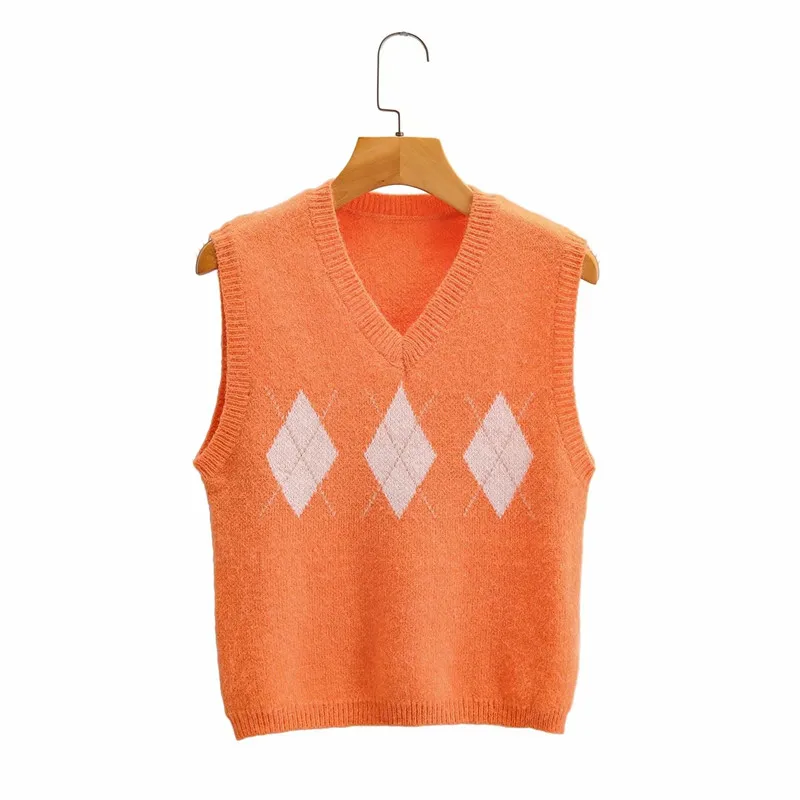 

Fashion Women Sweater Vest Elegant Sleeveless Knitted Pullover Top Ladies Dames Party Club Knitwear Girl Streetwear