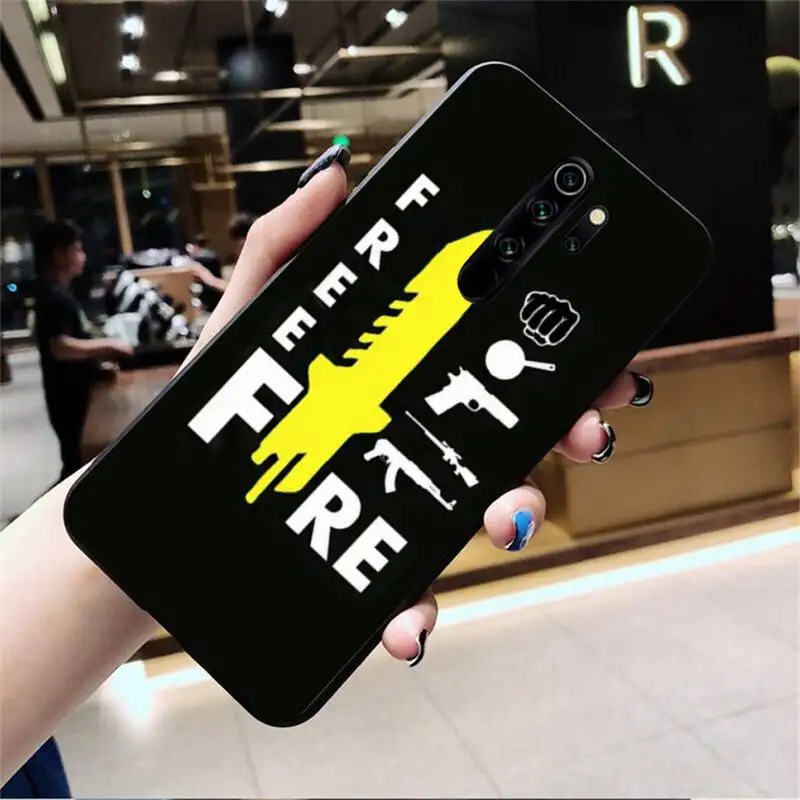 Чехол для телефона HUAGETOP Free Fire Black Redmi Note 9 8 8T 8A 7 6 6A Go Pro Max K20|Бамперы| |