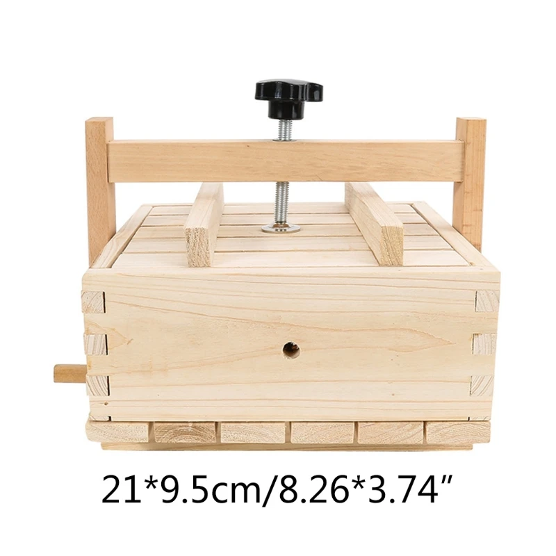 

Multifunction Manual Tofu Cheese Maker Press Natural Wooden Durable Utensils
