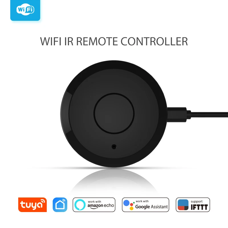 

Tuya WiFi IR Remote Control For DVD AUD AC Smart Home Universal Infrared Controller Smart Life APP Echo Alexa Google Home IFTTT