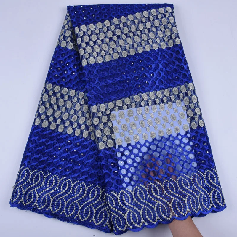 Тюлевая кружевная ткань с вышивкой в африканском стиле 2019 5 ярдов камнями для