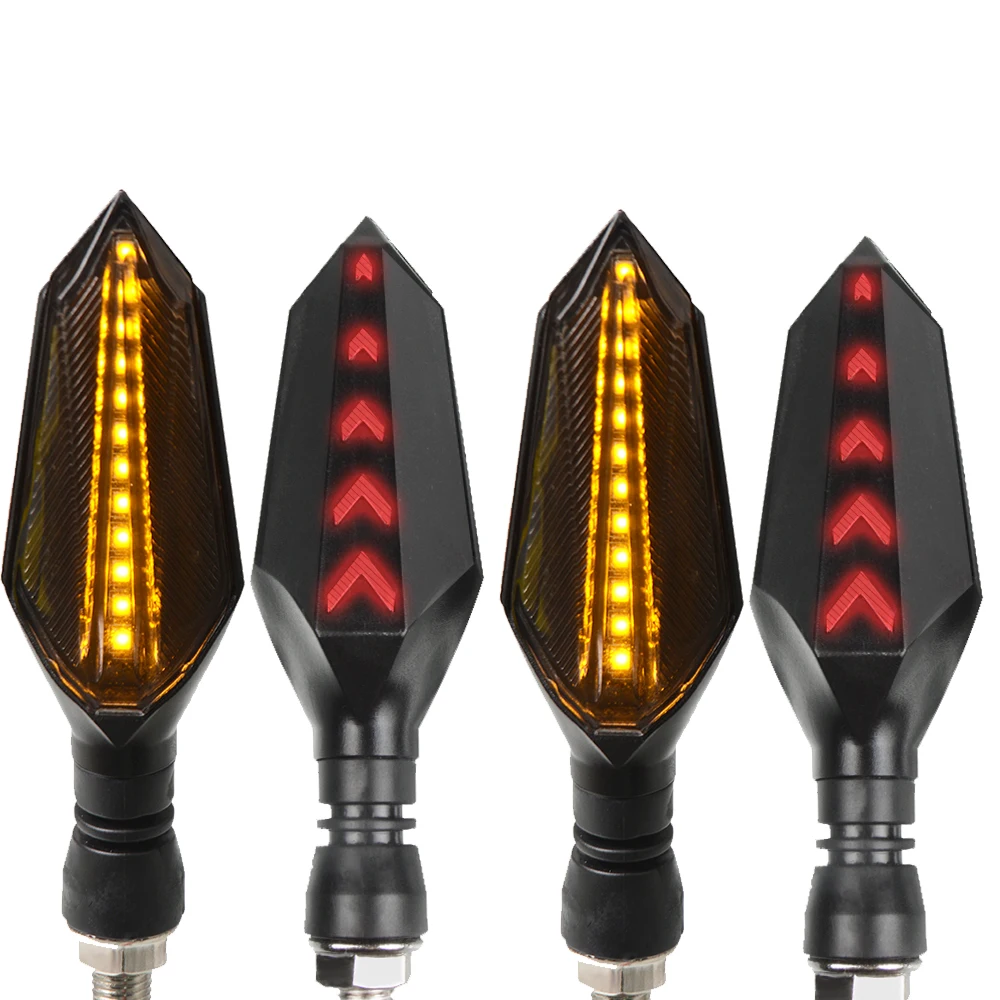 2 pais red Light Мотоцикл поворотник светодиодный индикатор лампы для YAMAHA TRACER 900 GT Tracer900 GT Benelli Leoncino 500 LeonineX - Цвет: 2 pais red Light