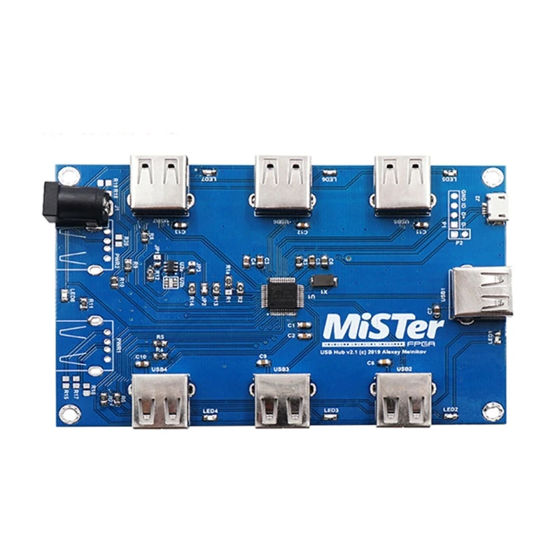 

Manual welding MisTer USB Hub v2.1 board For MisTer FPGA 7 USB Ports