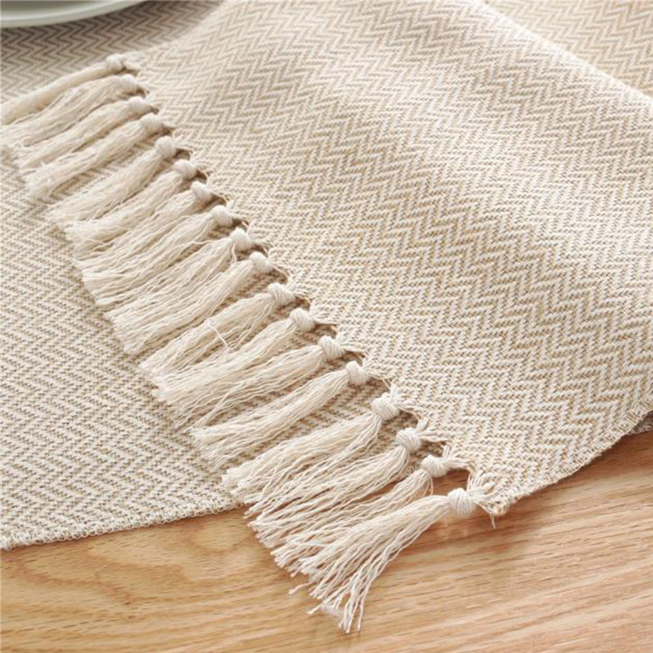 

Modern Style Table Runner,Woven handmade Table Runner With Tassel,for Tea Table DiningRoom, Party/Wedding/Home Decoration