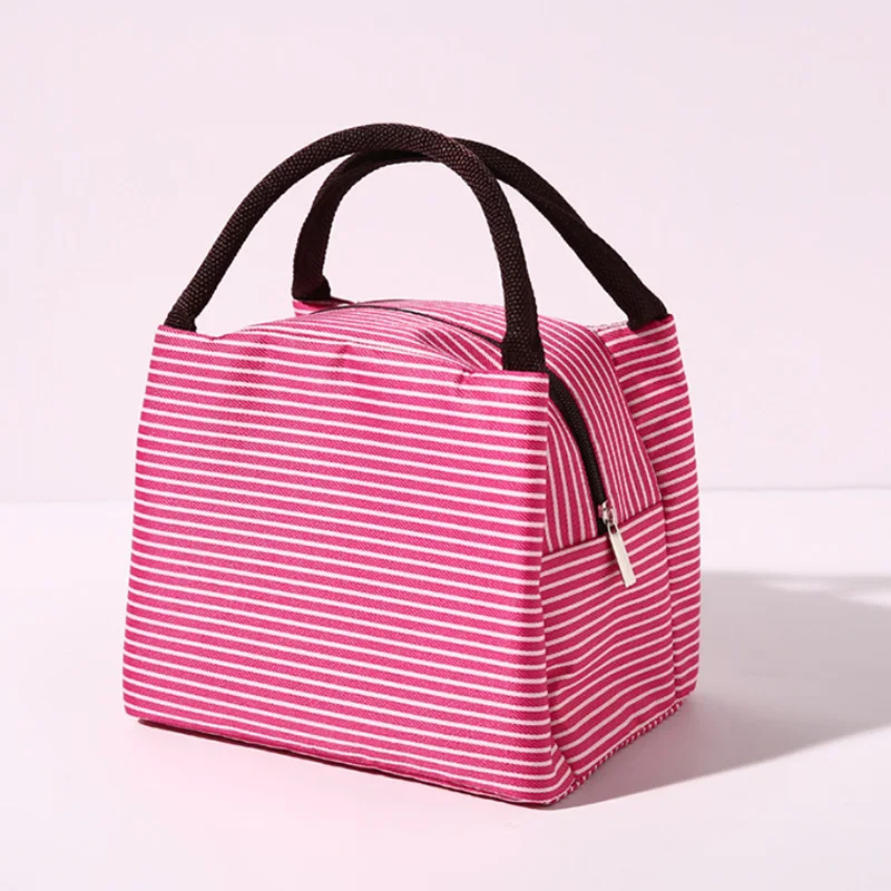 

Functional Pattern Cooler Lunch Box Portable Insulated Canvas Lunch Bag Thermal Food Picnic Lunch Bags for Women Kids