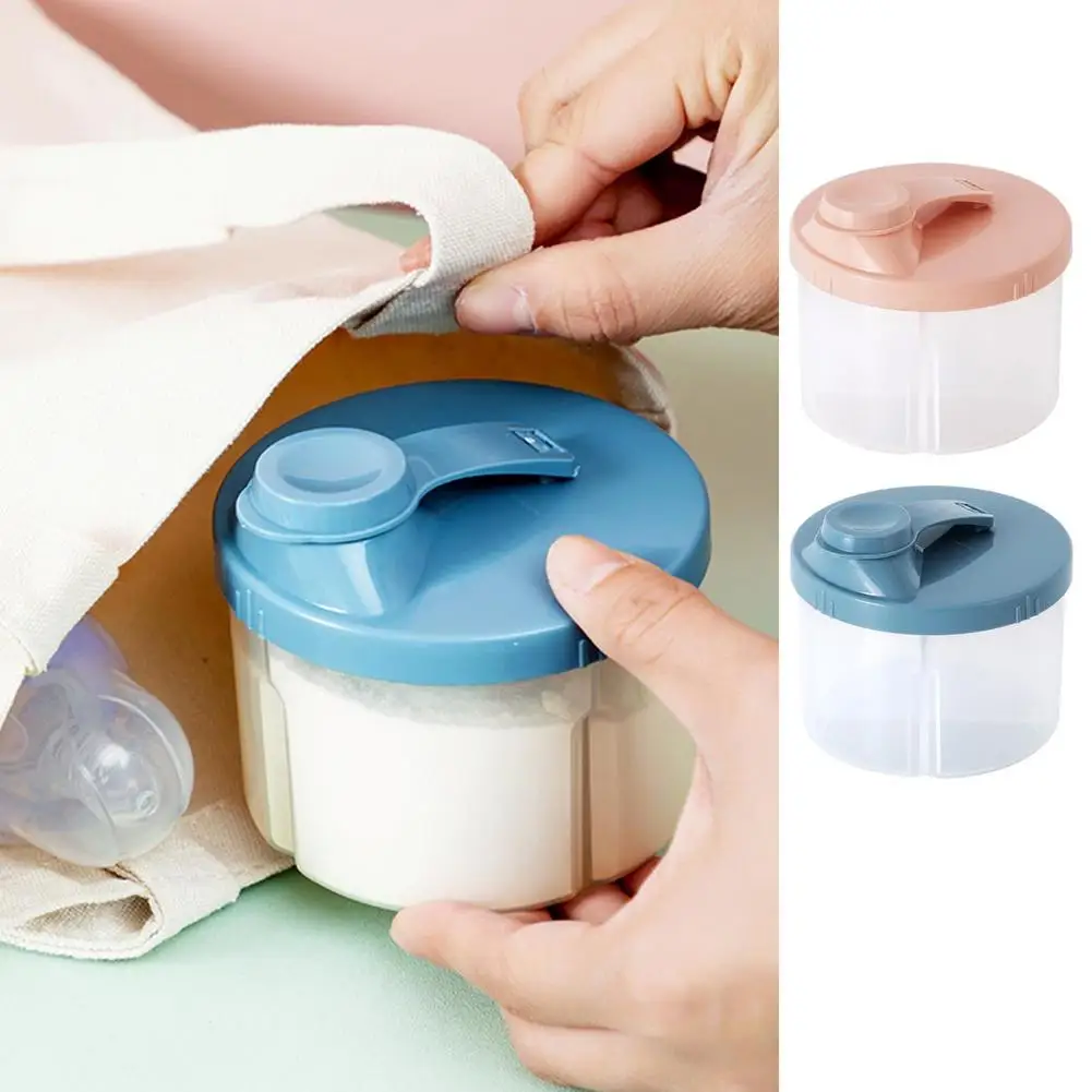 

4 Grid Portable Baby Food Storage Box Essential Cereal Infant Milk Powder Box Toddler Kids Snacks Container Baby Product New
