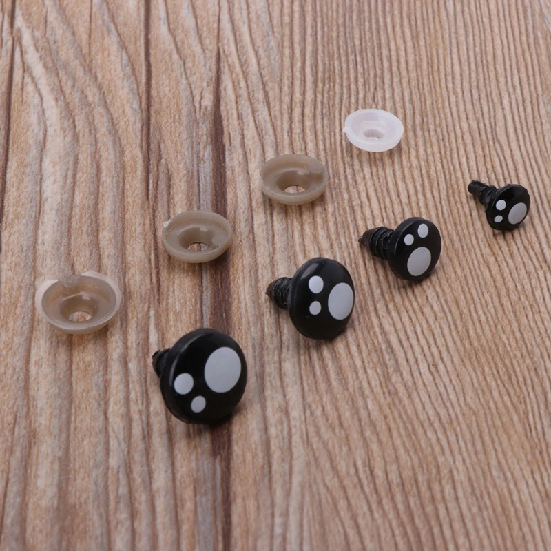 

100PCS 8-14mm Cartoon Safety Doll Eyes Toys Bear Stuffed Toys Animal Puppet Doll