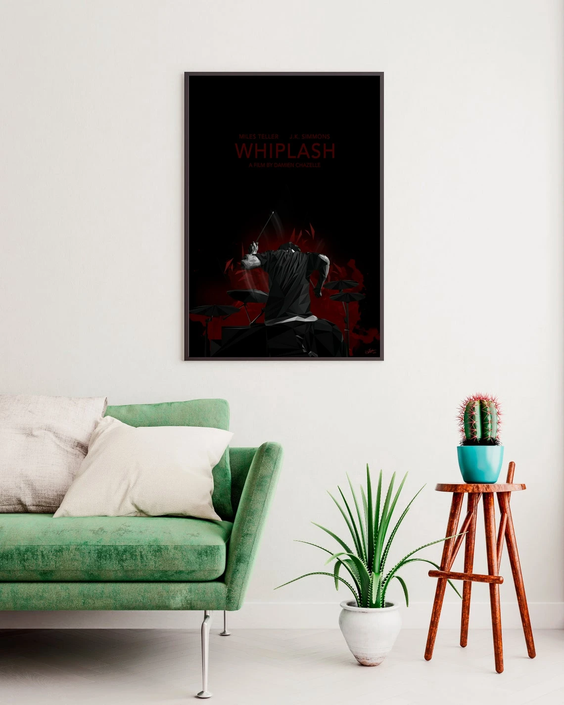 Whiplash Минималистичный барабанный коллаж Музыка Джазовый плакат Украшение дома