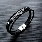 Креативный браслет в стиле панк-Note, кожаный плетеный браслет в стиле хип-хоп для мужчин и женщин, ювелирные изделия для вечеринок, подарки
