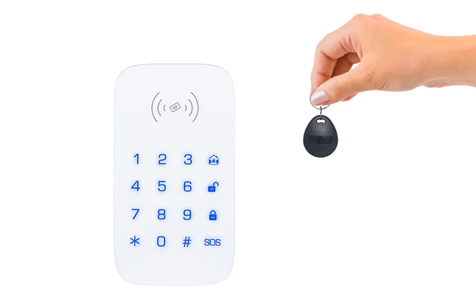 433 МГц беспроводная сенсорная клавиатура с поддержкой rfid-меток пульт