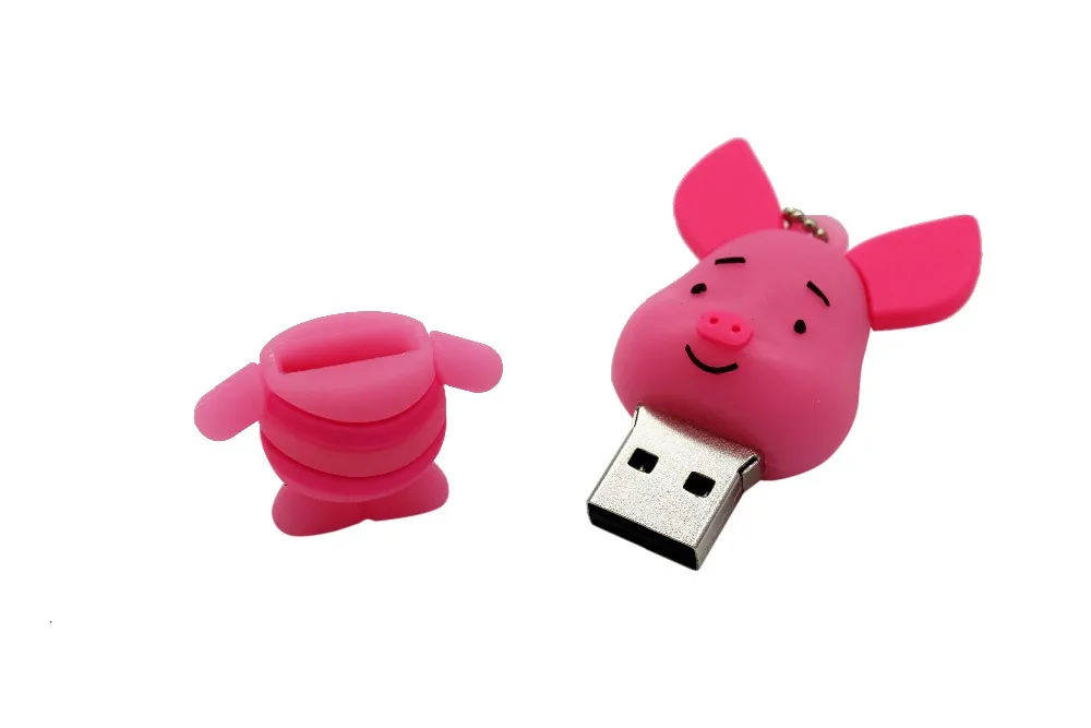TEXT ME 64 ГБ 4 ГБ 8 ГБ 16 ГБ 32 ГБ милый мини-поросенок тигренок модель usb флеш-накопитель usb 2,0 флешка