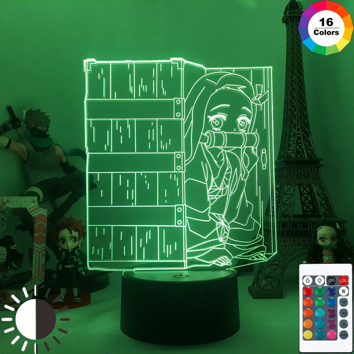 

Acrylic Led Night Lamp Anime demon slayer kimetsu no yaiba Nezuko Kamado for Bedroom Decorative Birthday Gift 3d USB Table Light