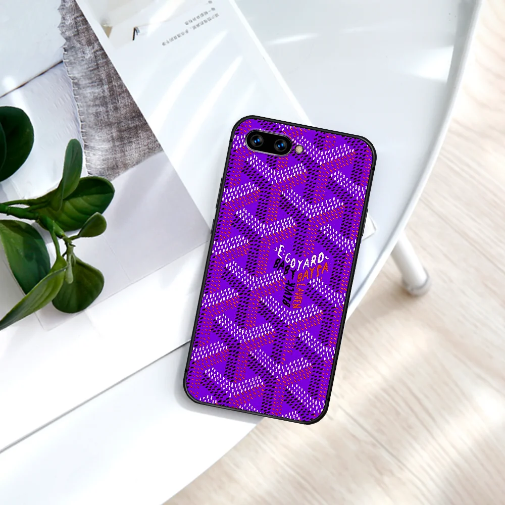 

Fashion Design Brand Goyarde Phone Case For Huawei Honor 6A 7A 7C 8 8A 8X 9 9X 10 10i 20 Lite Pro Play black Hoesjes Pretty Etui